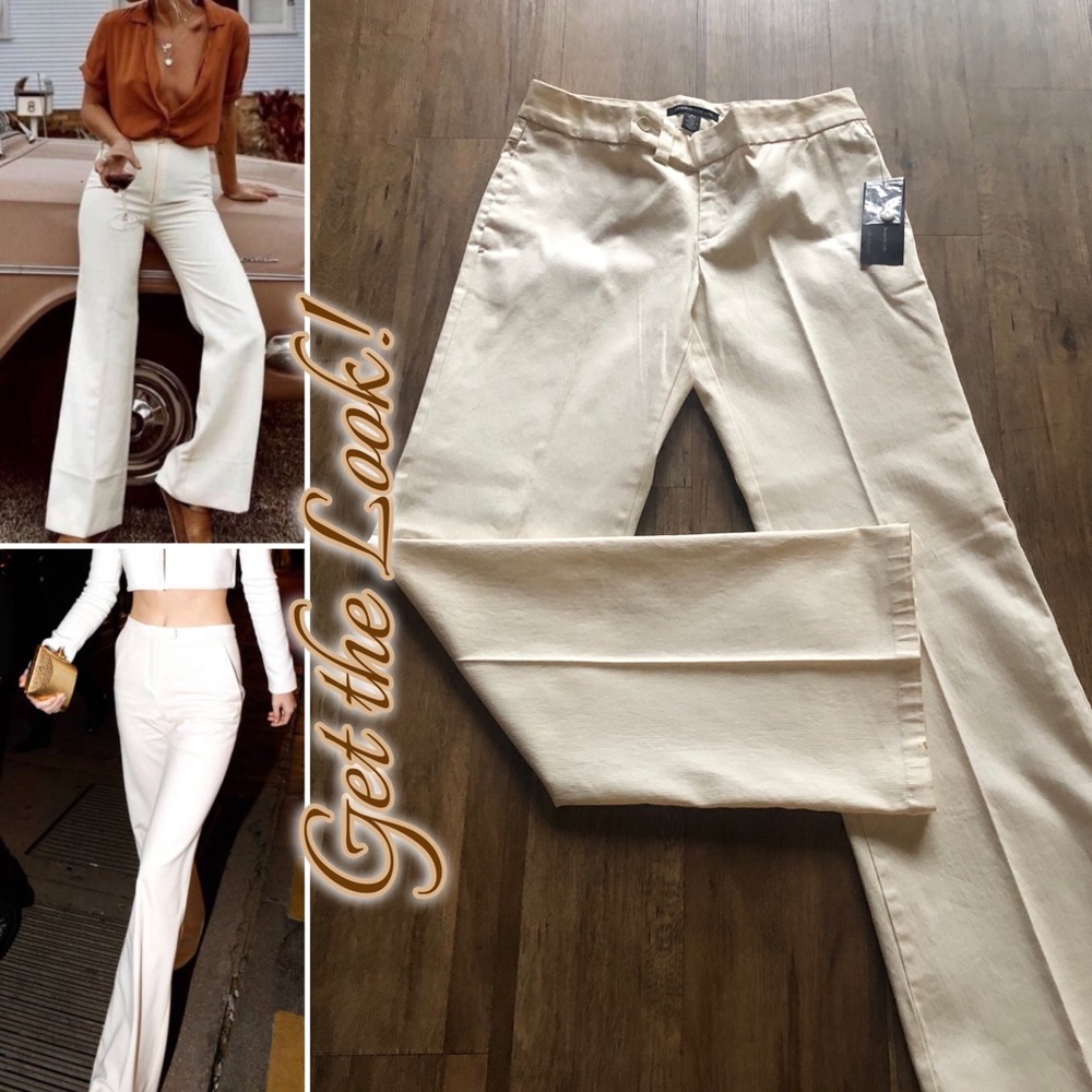 Kenneth Cole Mid-Rise Flair-Legged Trouser